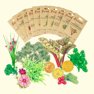 Assortiment - Un potager été/automne sur balcon 10 sachets