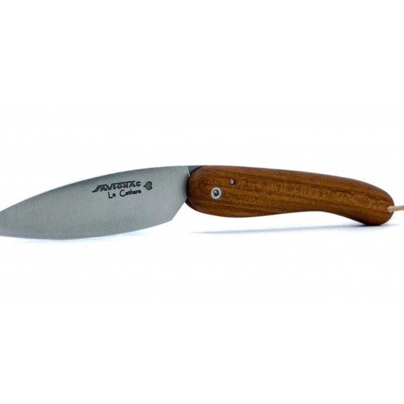 Knives - Couteau le Cathare - Savignac Le Cathare knife with plum wood handle - Savignac