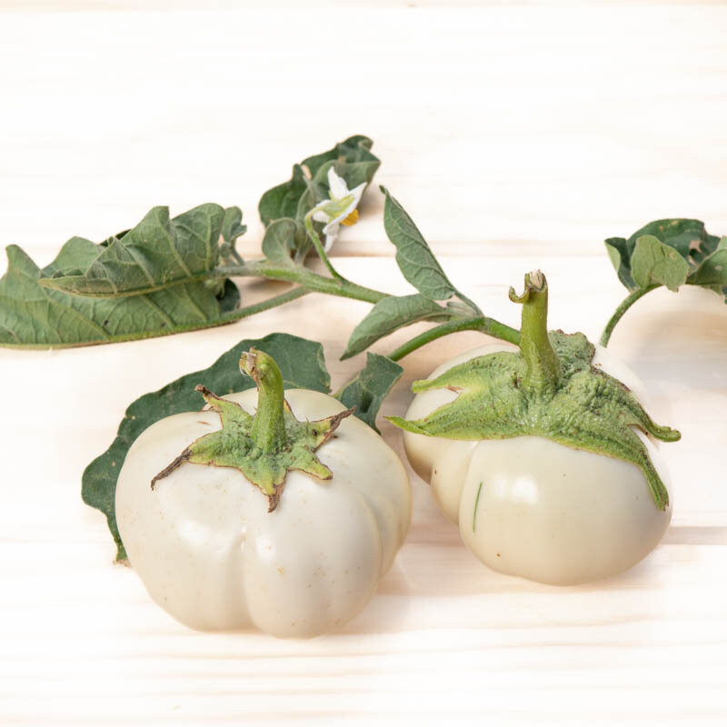 Eggplants - Thai White Ribbed