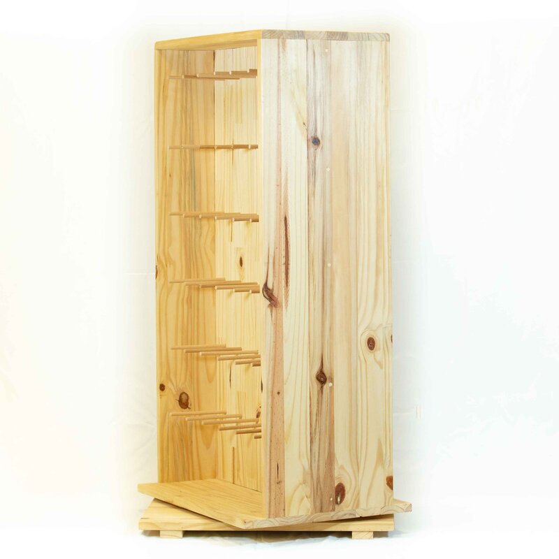Reseller Offers - Double-sided pivoting wooden display stand