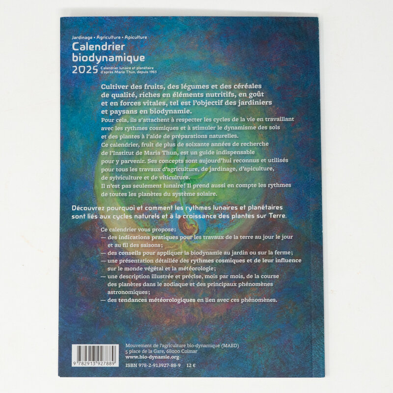 Calendars - Biodynamic Calendar 2025