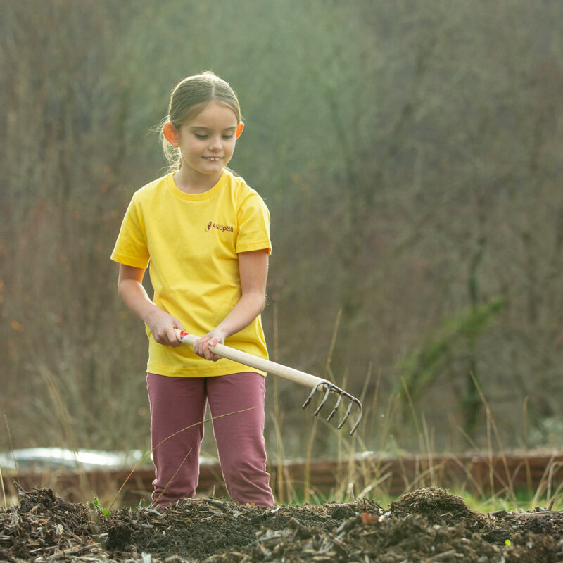 Tools for children - 5-tine garden rake for children