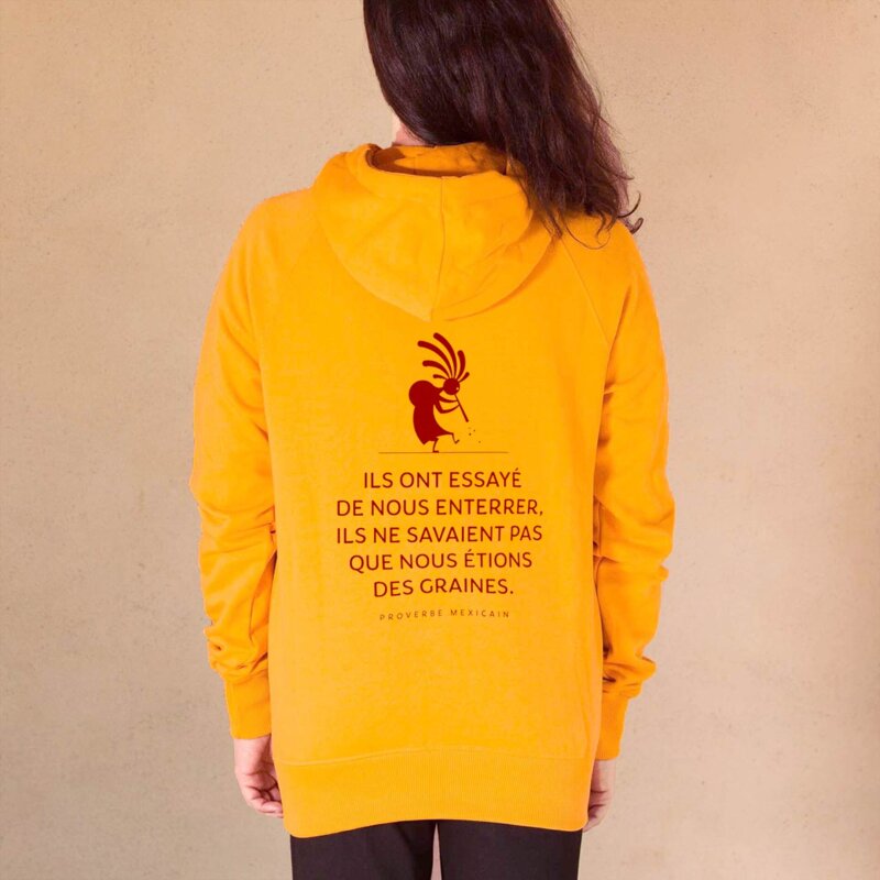 Adult sweatshirts - Mixed sweatshirt, Mexican proverb mango size XL
