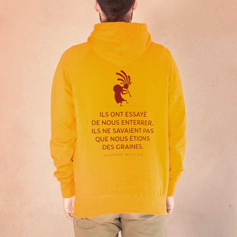 Adult sweatshirts - Mixed sweatshirt, Mexican proverb mango size XL