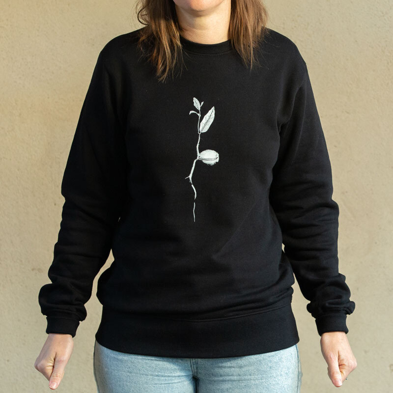 Adult sweatshirts - Clothing Black mixed sweatshirt A fundamental right black, size XXL