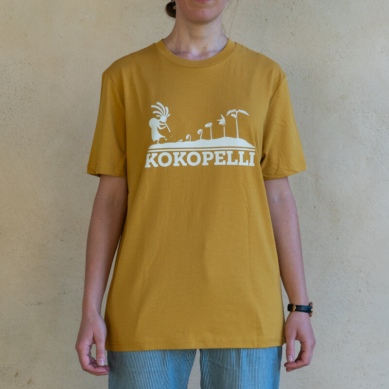 Adult T-Shirts - Evolution Ochre Mixed T-Shirt Mixed Evolution T-Shirt Ochre L