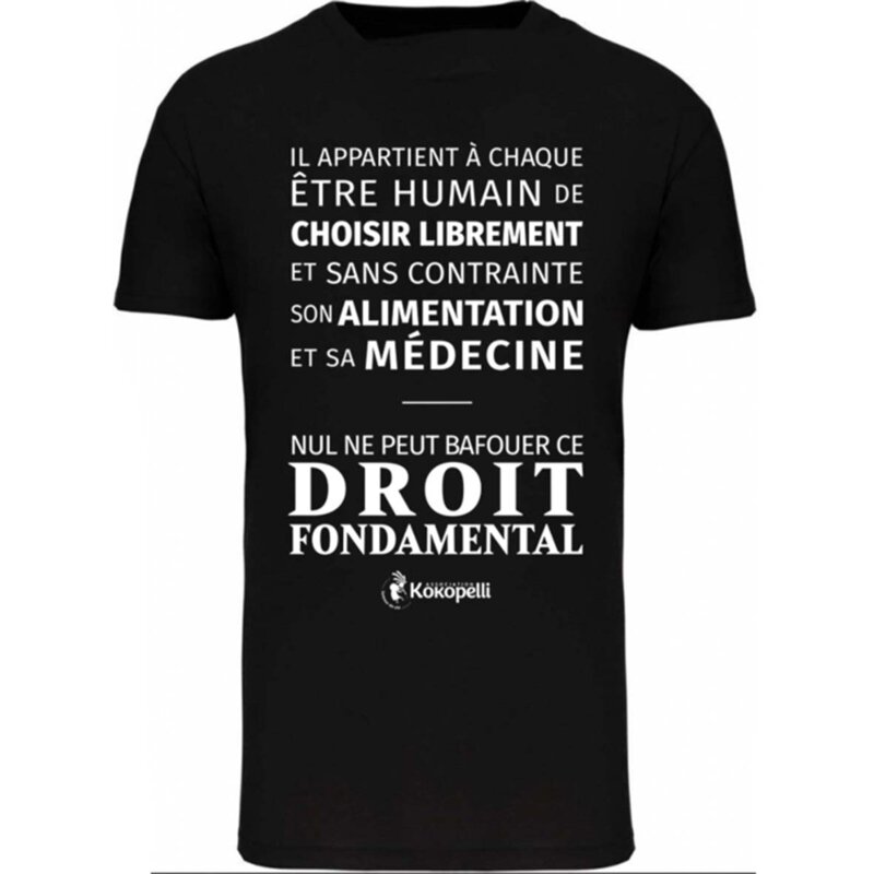 Adult T-Shirts - Mixed T-Shirt - A fundamental right black, size XS
