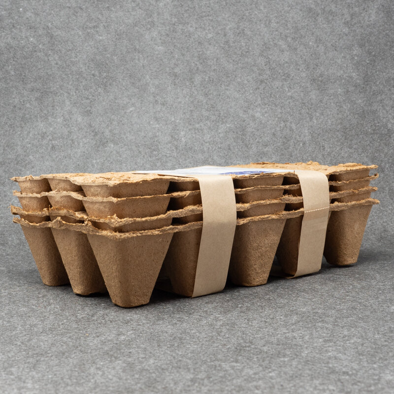 Seedling accessory - Plates 15 biodegradable planting squares - set of 4