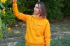 Adult sweatshirts - Mixed sweatshirt, mango size M
