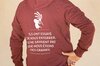 Adult sweatshirts - Mixed sweatshirt, burgundy Mexican proverb size L