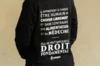 Adult sweatshirts - Clothing Black mixed sweatshirt A fundamental right black, size XS