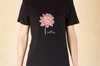 Adult T-Shirts - Monochrome Dahlia black mixed T-shirt black, size M