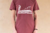 Adult T-Shirts - Mixed stone wash burgundy Kokopelli T-shirt stone wash burgundy, size L