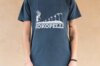 Adult T-Shirts - T-shirt Kokopelli mixed stone wash blue jean stone wash blue jeans, size XL