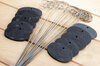 Seedling accessory - 10 oval slates 4.5 x 8 cm with stakes 30 cm