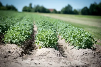Buttage des plants de pomme de terre