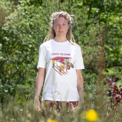 T-shirt Militant mixte « Choisis ton champs »