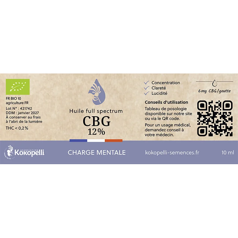 Oils - CBG oil 12% bio 10 ml