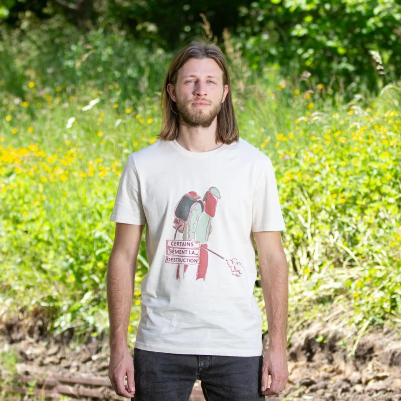 Adult T-Shirts - Mixed T-Shirts SSF "Je sème la résitance" (I sow resistance) F "I sow resistance", size S