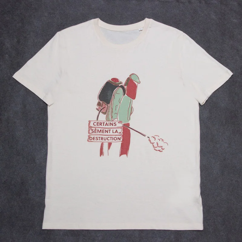 Adult T-Shirts - Mixed T-Shirts SSF "Je sème la résitance" (I sow resistance) F "I sow resistance", size S
