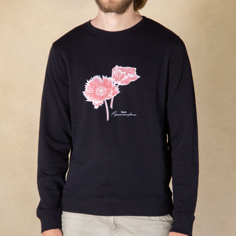 Adult sweatshirts - Black mixed sweatshirt Monochrome Pavot black, size XL