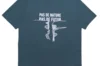 Adult T-Shirts - Mixed Militant T-shirt "No nature" petrol blue Militant mixed T-shirt "Pas de nature" petrol blue size L